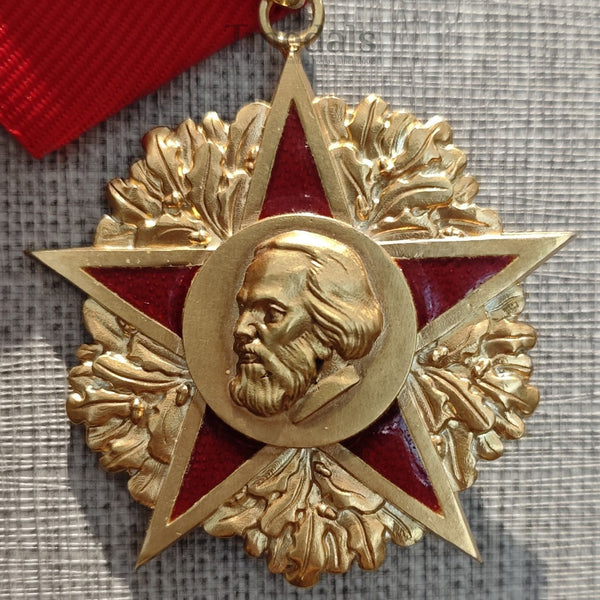 Order of Karl Marx - East Germany DDR Medal Repro - 930 Silver - Museum Quality
