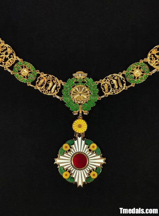 Japan Grand Cordon of the Order of the Chrysanthemum – Full Replica (Copper + Hard Enamel)