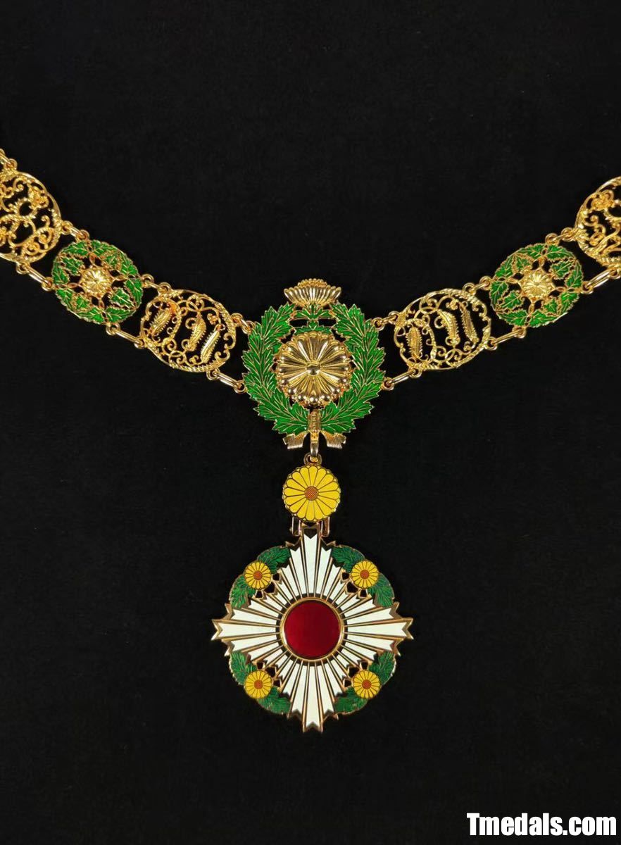 Japan Grand Cordon of the Order of the Chrysanthemum – Full Replica (Copper + Hard Enamel)