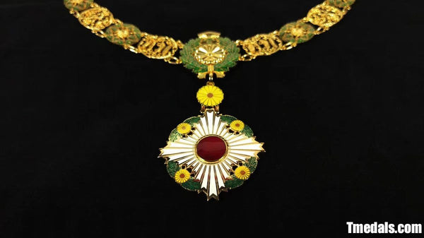 Japan Grand Cordon of the Order of the Chrysanthemum – Full Replica (Copper + Hard Enamel)