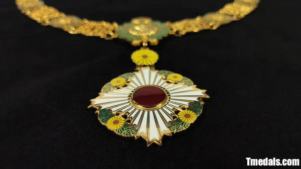 Japan Grand Cordon of the Order of the Chrysanthemum – Full Replica (Copper + Hard Enamel)