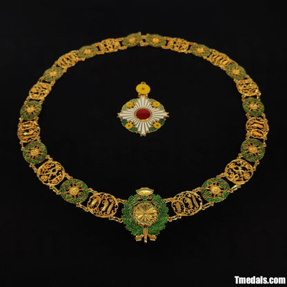 Japan Grand Cordon of the Order of the Chrysanthemum – Full Replica (Copper + Hard Enamel)