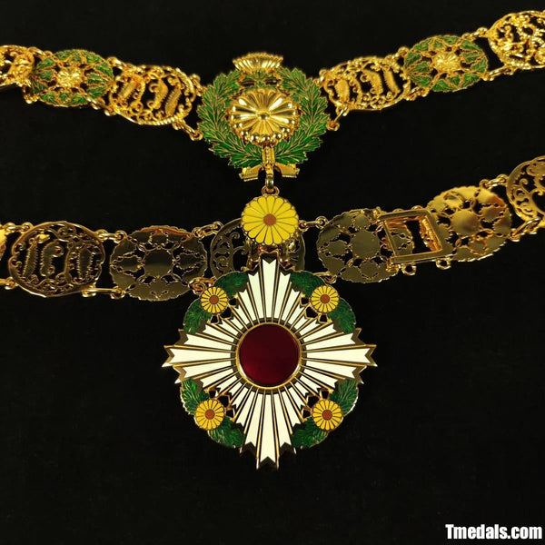 Japan Grand Cordon of the Order of the Chrysanthemum – Full Replica (Copper + Hard Enamel)