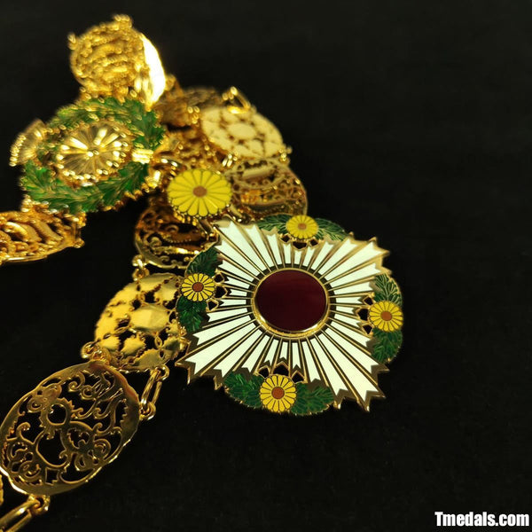 Japan Grand Cordon of the Order of the Chrysanthemum – Full Replica (Copper + Hard Enamel)