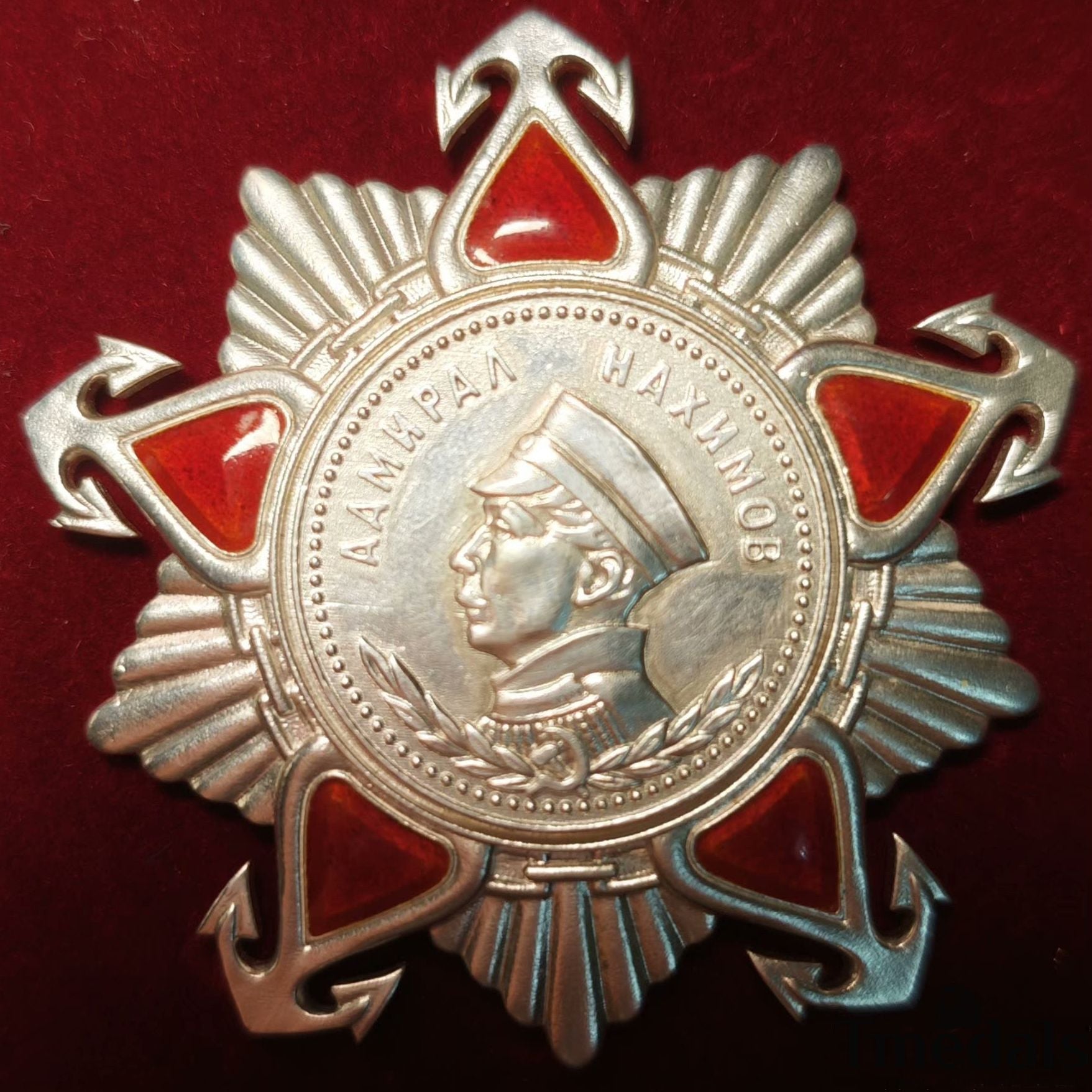 Order of Nakhimov USSR Medal Replica – 925 Silver & Hard Enamel – Soviet Union
