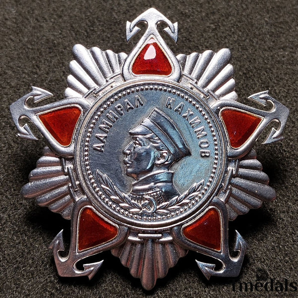 Order of Nakhimov USSR Medal Replica – 925 Silver & Hard Enamel – Soviet Union