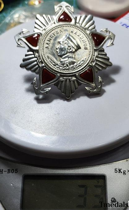 Order of Nakhimov USSR Medal Replica – 925 Silver & Hard Enamel – Soviet Union