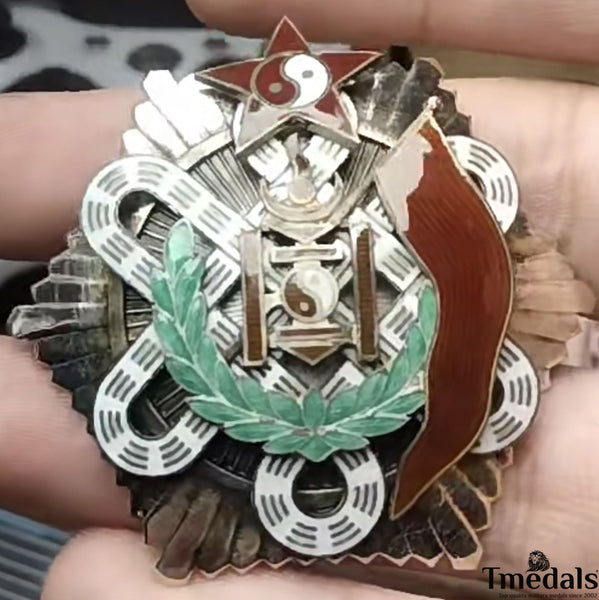 Mongolia Order of the Red Banner of Military Valour-925 Silver Type 2 Replica