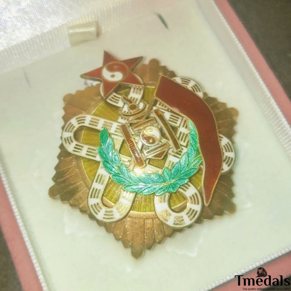 Mongolia Order of the Red Banner of Military Valour-925 Silver Type 2 Replica