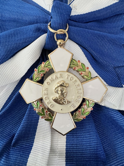 Panama – Order of Omar Torrijos Medal Badge – Original Full Set with Box