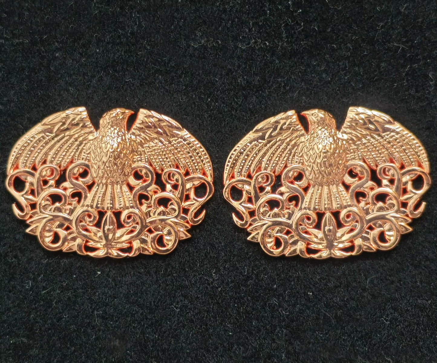 Chinese Qing Imperial Guard Cap Badge & Eagle Collar Insignia Set (3) – Replica