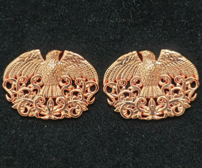 Chinese Qing Imperial Guard Cap Badge & Eagle Collar Insignia Set (3) – Replica