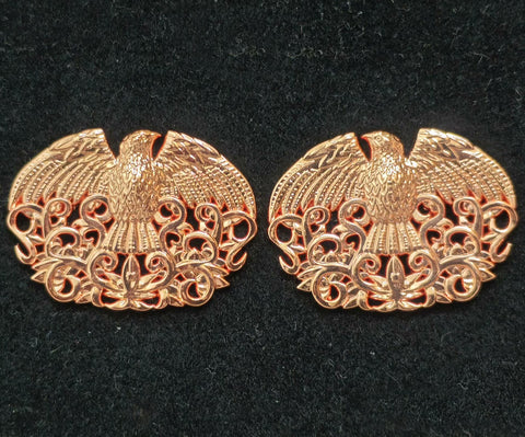 Chinese Qing Imperial Guard Eagle Collar Insignia Pair (2) – Replica
