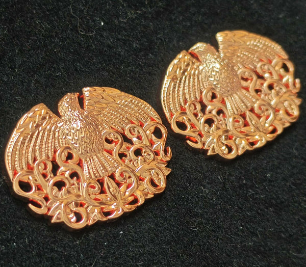 Chinese Qing Imperial Guard Eagle Collar Insignia Pair (2) – Replica