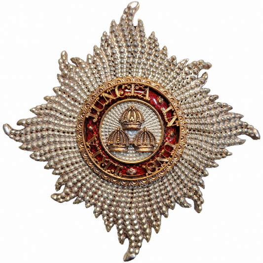 Order of the Bath Civil Division Grand Cross Breast Star – Copper & Fired Enamel