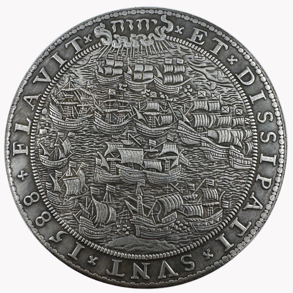 Elizabeth I Defeat of the Spanish Armada Medal 1588 UK Medal Cion Replica Copy