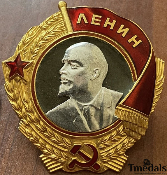 Order of Lenin Type 3 Medal–925 Sterling Silver Gilt Gold Platinum Enamel Replica Repro Copy