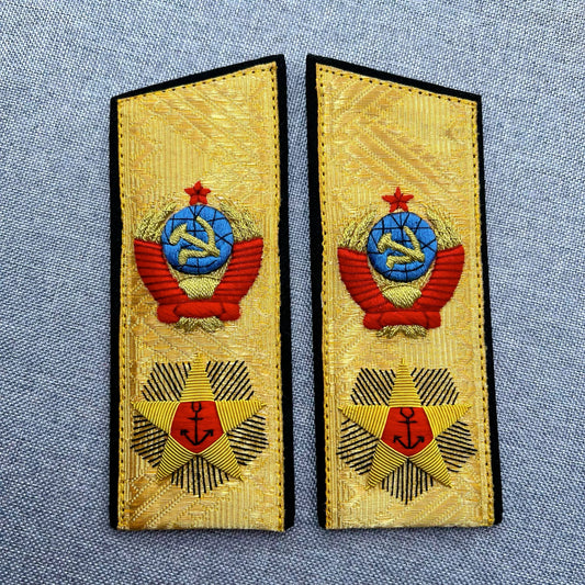 Soviet Navy USSR Naval Marshal / Admiral of the Fleet Shoulder Boards – Repro