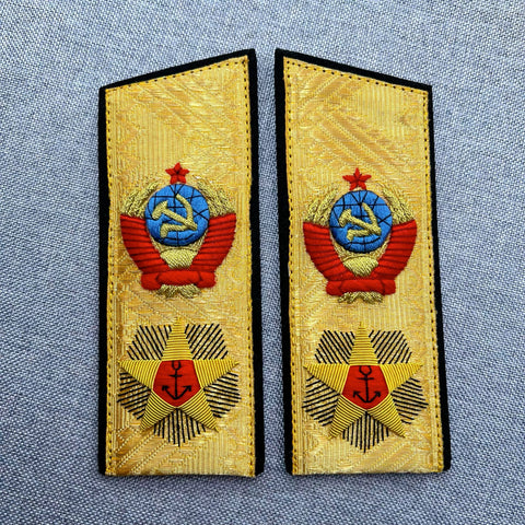 Soviet Navy USSR Naval Marshal / Admiral of the Fleet Shoulder Boards – Repro