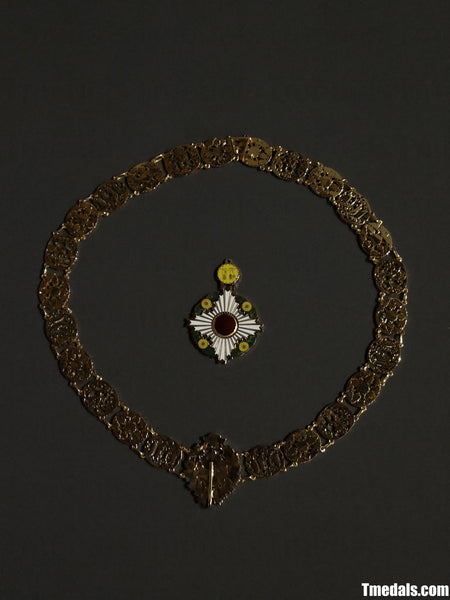 Japan Grand Cordon of the Order of the Chrysanthemum – Full Replica (Copper + Hard Enamel)