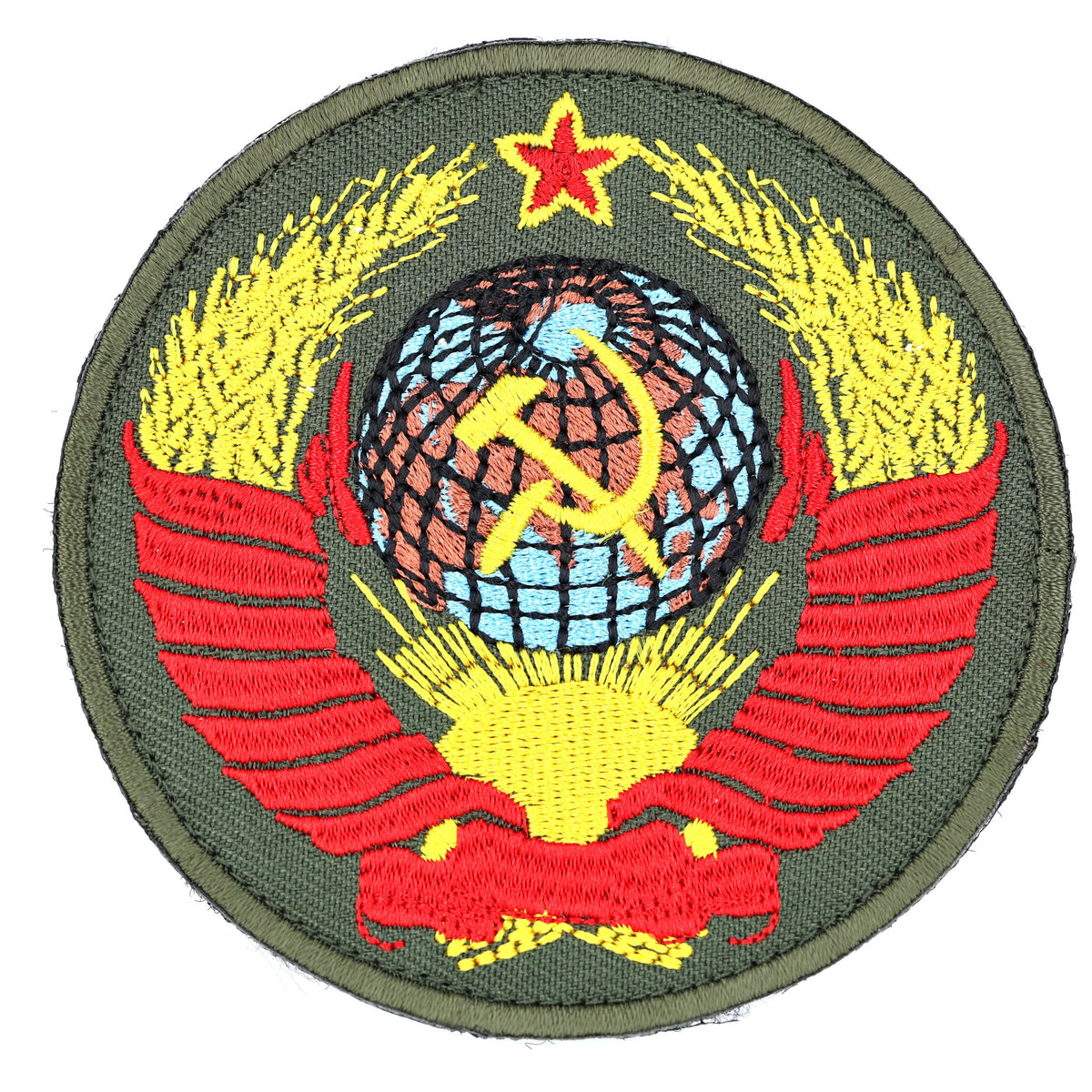 USSR State Emblem Embroidered Patch – 8 cm