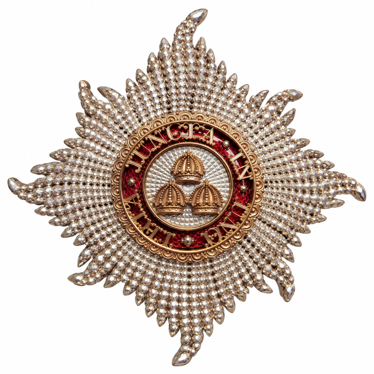 Order of the Bath Civil Division Grand Cross Breast Star – Copper & Fired Enamel