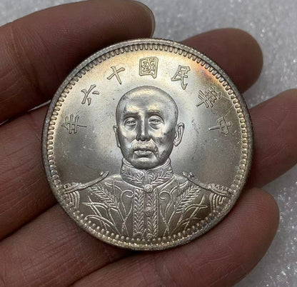 China Republic silver Commemorative Inauguration of Zhang Zuolin coin 1927 medal Replica