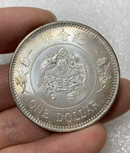 China Republic silver Commemorative Inauguration of Zhang Zuolin coin 1927 medal Replica