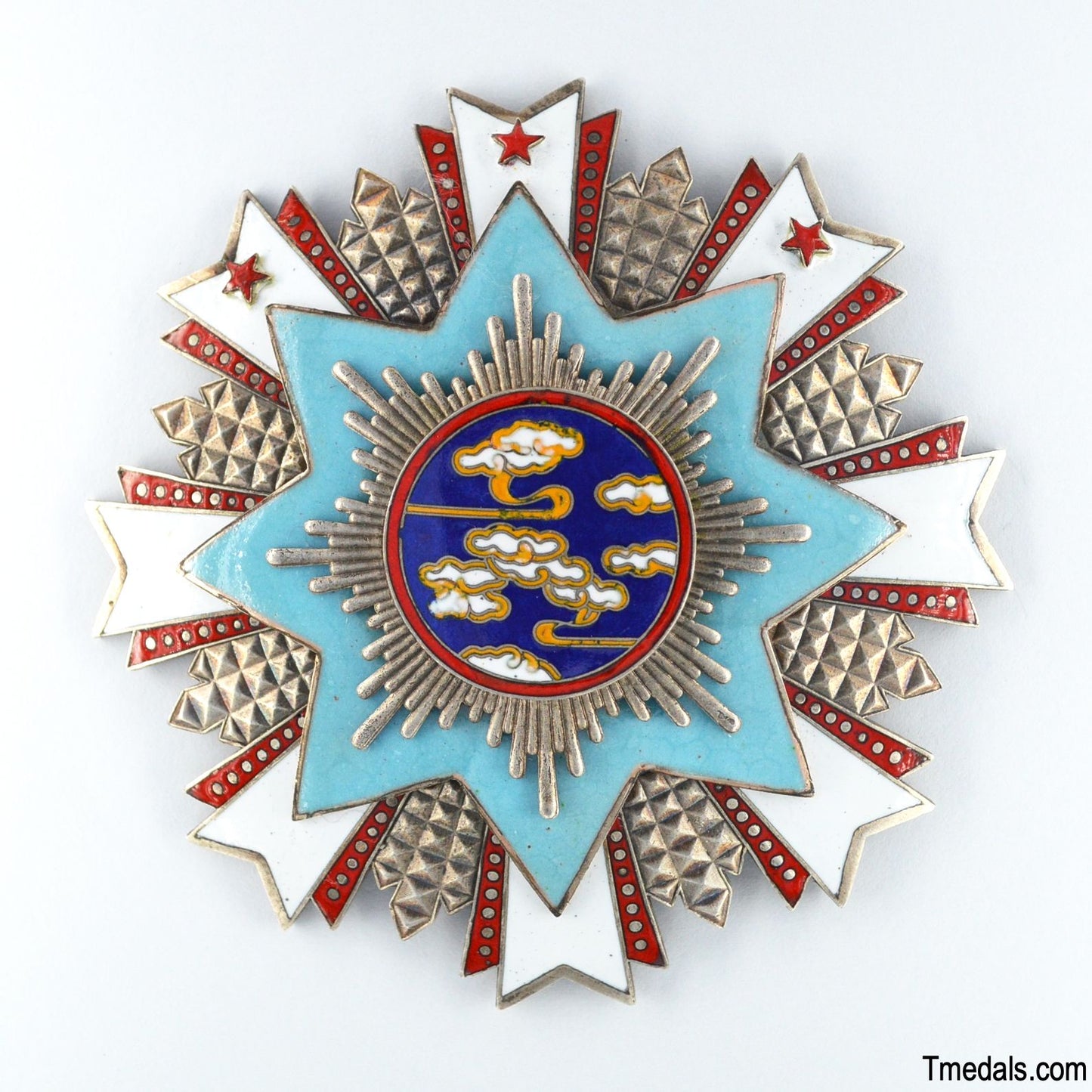 Chinese Republic – Order of Propitious Clouds Breast Star – Full-Size Museum Replica