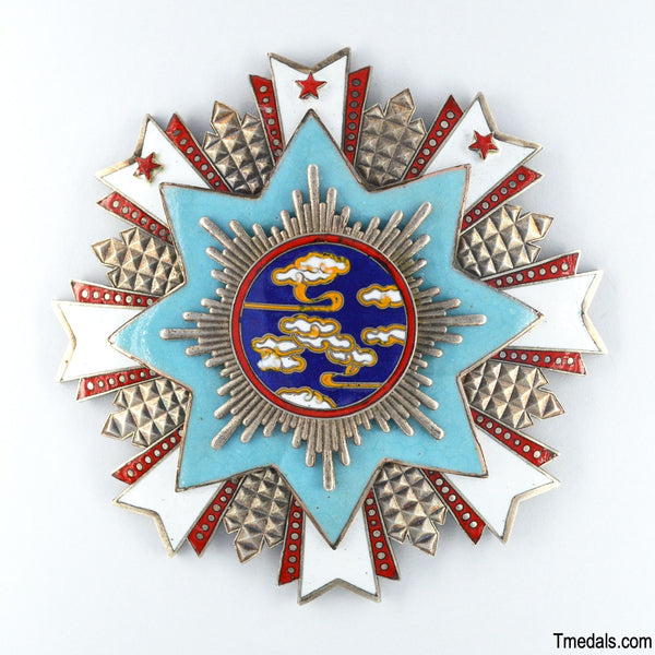 Chinese CHINA-REPUBLIC Order of Propitious Clouds Breast star 卿云勋章 top Replica repro copy!