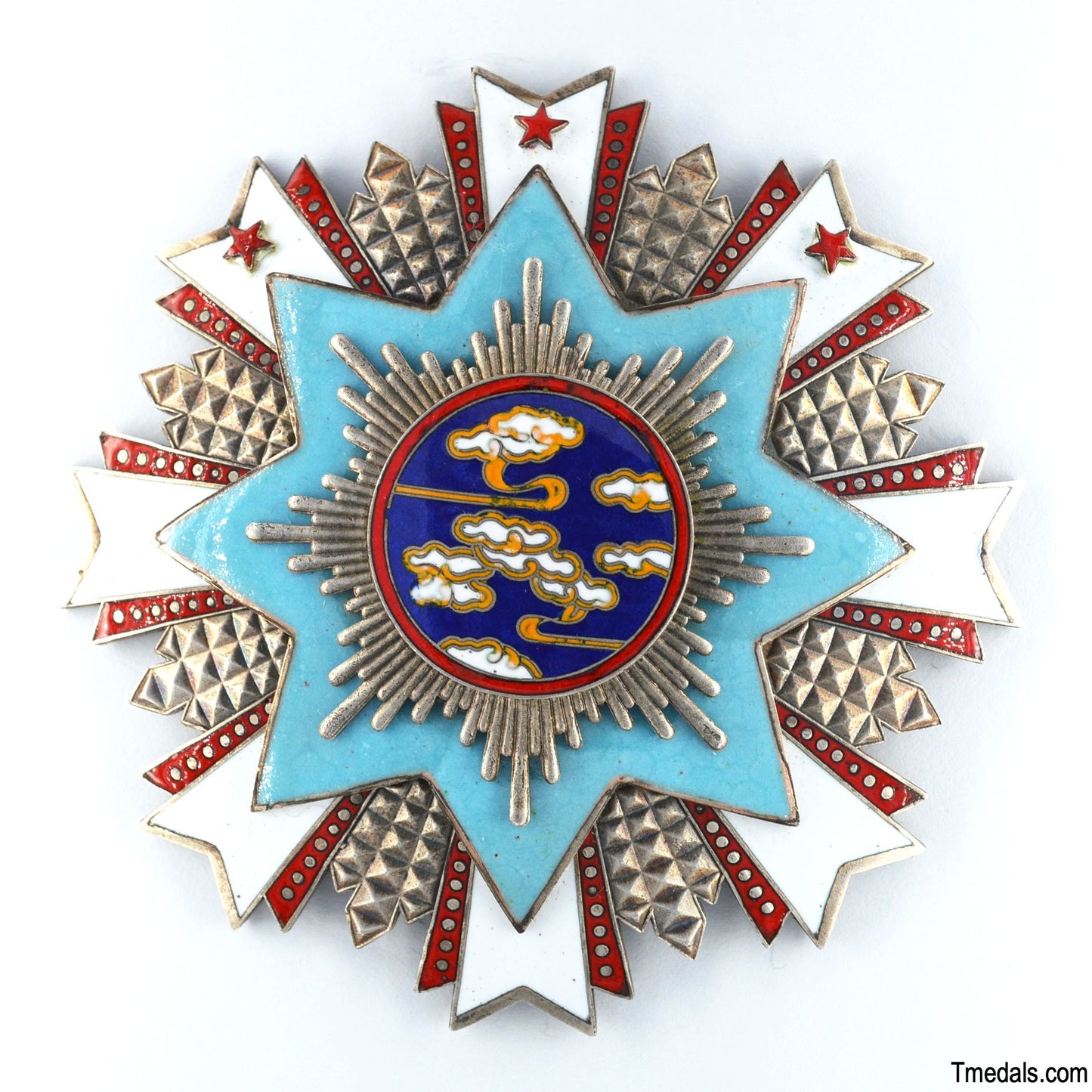 Chinese Republic – Order of Propitious Clouds Breast Star – Full-Size Museum Replica