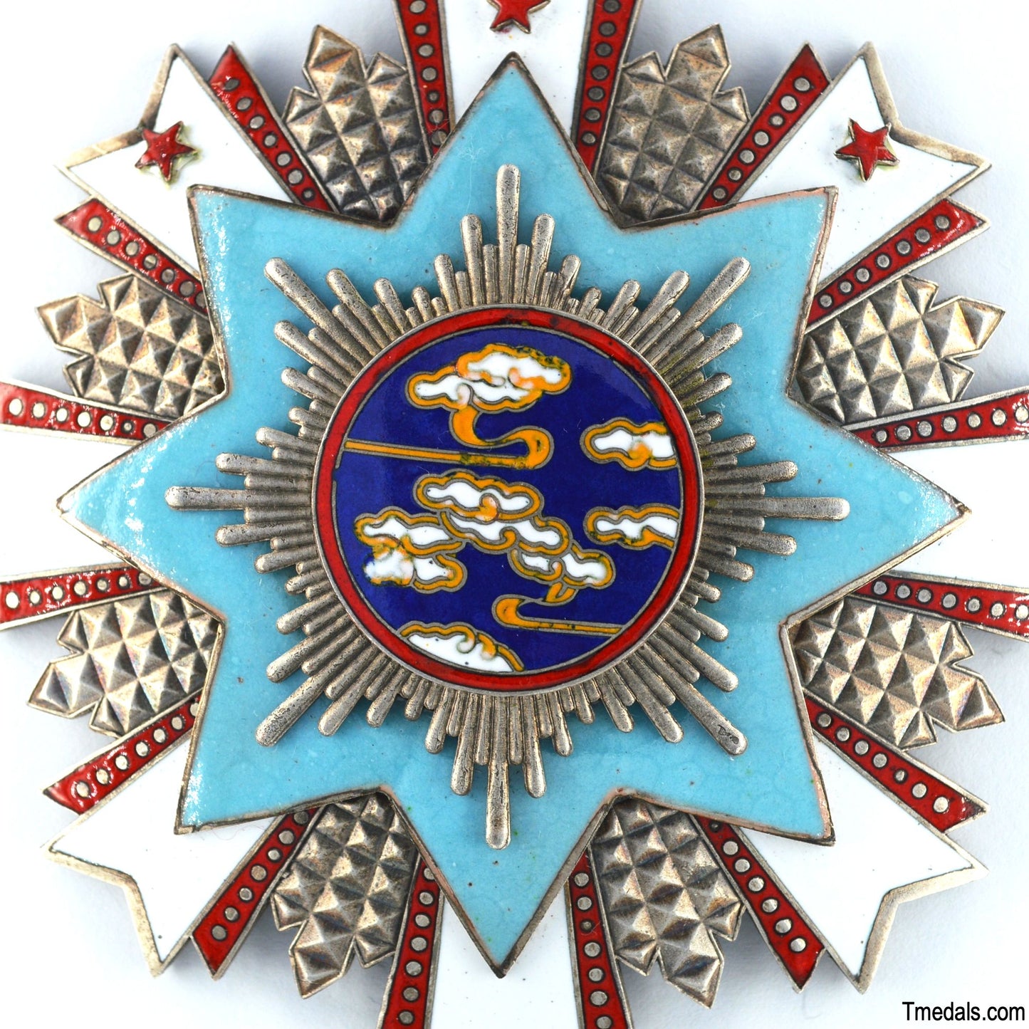 Chinese Republic – Order of Propitious Clouds Breast Star – Full-Size Museum Replica