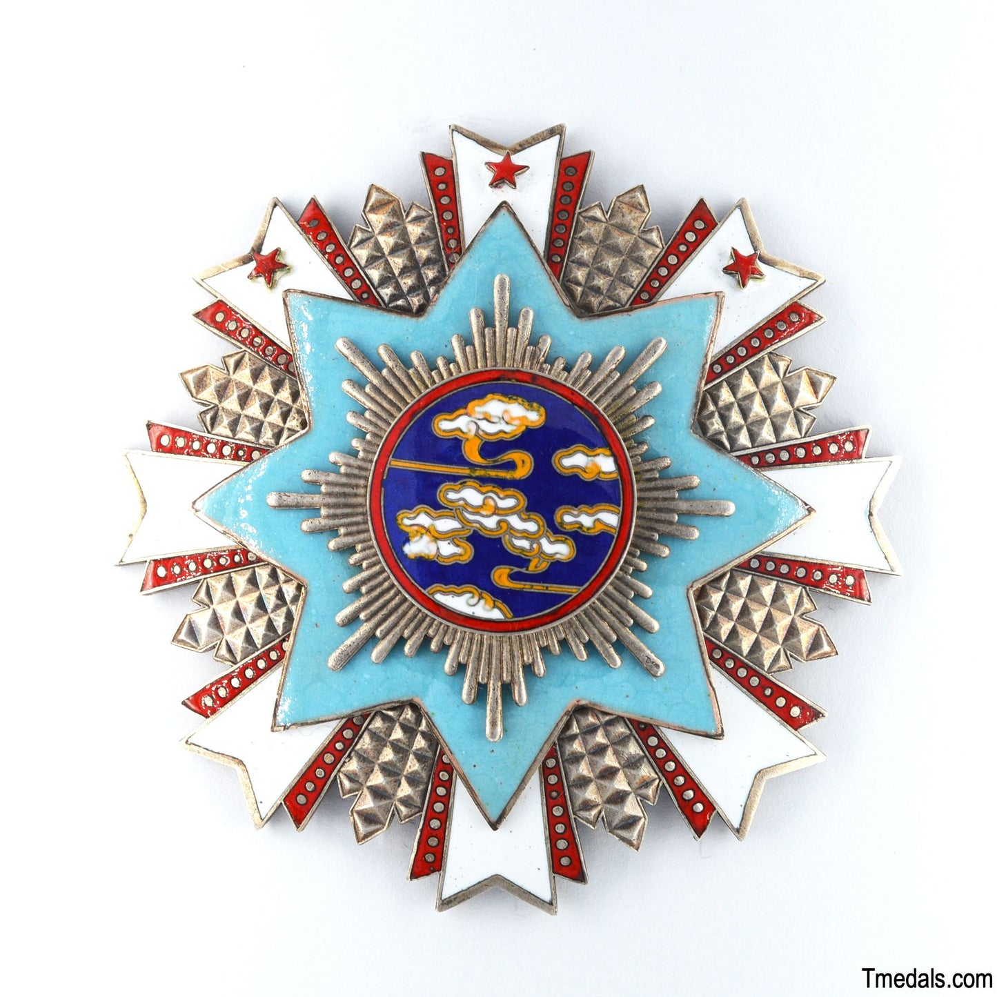 Chinese Republic – Order of Propitious Clouds Breast Star – Full-Size Museum Replica