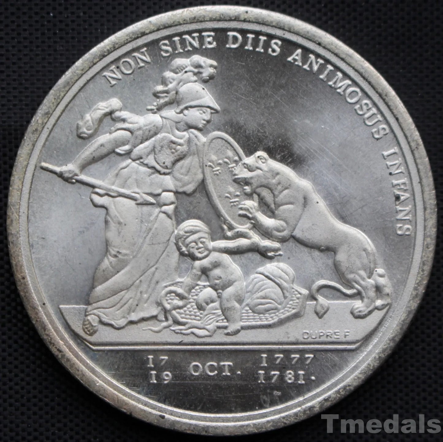 Libertas Americana Medal Replica 1776–1781 Nickel Silver – Revolutionary Era replica USA