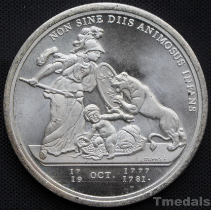 Libertas Americana Medal Replica 1776–1781 Nickel Silver – Revolutionary Era replica USA