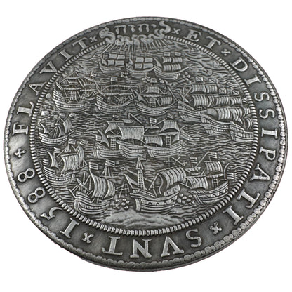 Elizabeth I Defeat of the Spanish Armada Medal 1588 UK Medal Cion Replica Copy