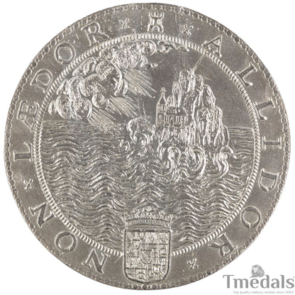 UK Elizabeth I Defeat of the Spanish Armada Medal 1588-Pure 925 Sterling Silver Replica
