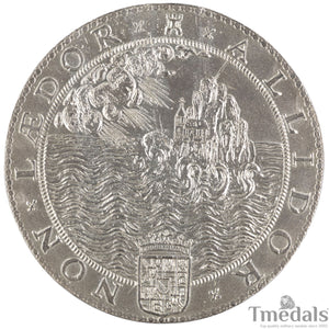 UK Elizabeth I Defeat of the Spanish Armada Medal 1588-Pure 925 Sterling Silver top Replica