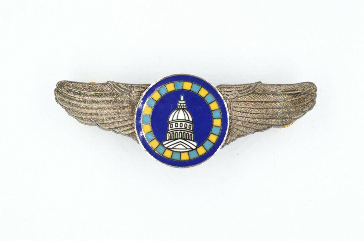 WWII WW2 U.S. US AIR FORCE WHITE HOUSE WINGS BADGE PIN MEDAL ENAMEL