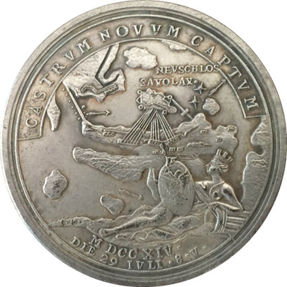 Russia Empire Medal – Capture of Nyschlot, 1714 – Replica B7
