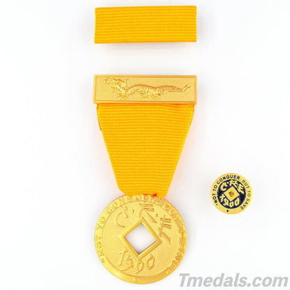 U.S. imperial Order of the Dragon Medal China Chinese 1900 C.R.E USA Type 1 Replica
