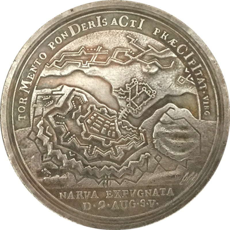 Russia Empire Medal – Capture of Narva, 1704 – Replica B6