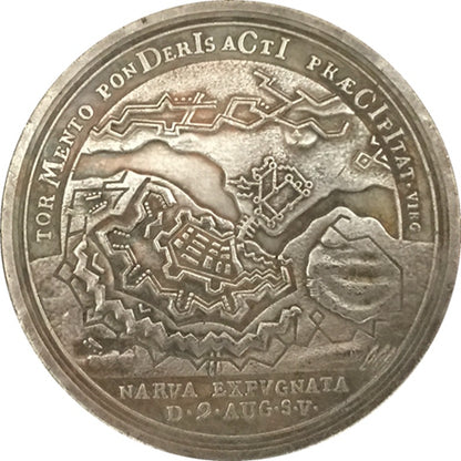 Russia Empire Medal – Capture of Narva, 1704 – Replica B6