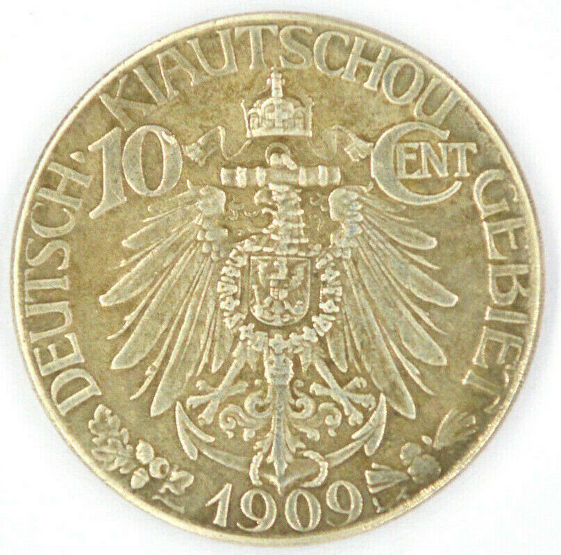German Kiautschou Colony 10 Cent Coin 1909 – Replica
