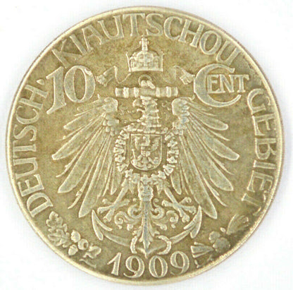 German Kiautschou Colony 10 Cent Coin 1909 – Replica