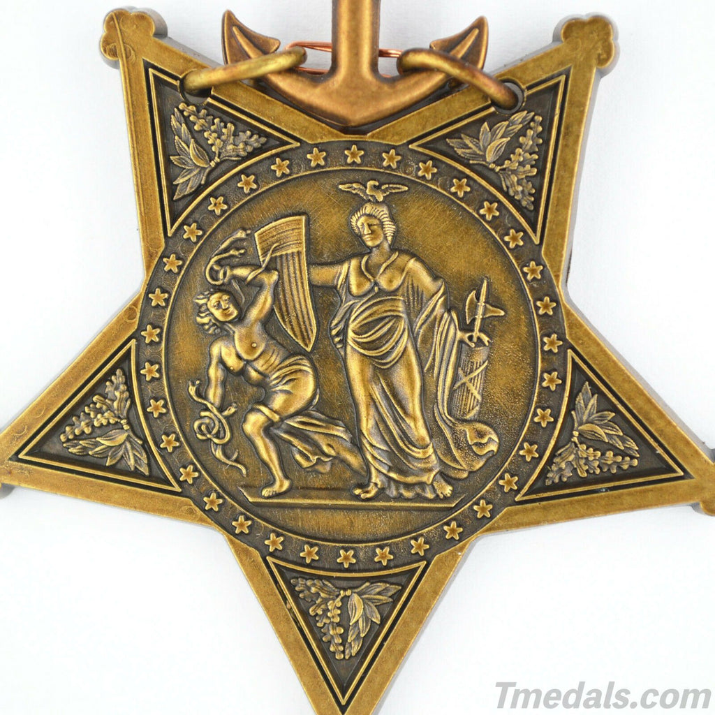 CASED U.S. USA Medal of Honor Navy MOH Ribbon Bar Congressional Replic ...