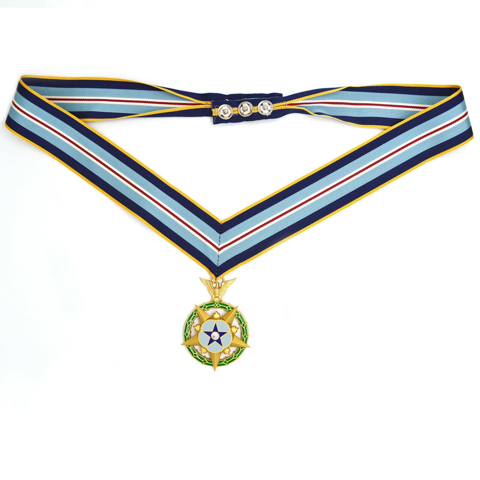 Cased U.S. USA Space MOH Space Medal of Honor MOH Neckribbon Version ww12 Badge Order Rare