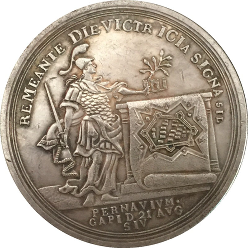 Russia Empire Medal – Peter I Capture of Pernau 1710 Replica B3