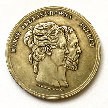 United Kingdom Russia Russian Empire commemorating the Marriage of Alfred and  Marie medal B14