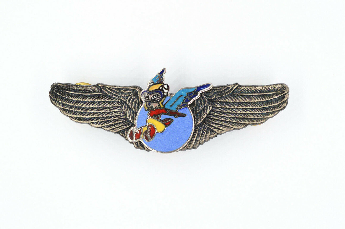 U.S. USA WW12 WOMEN AIRFORCE SERVICE PILOT (WASP) FIFINELLA WINGS BADGE ENAMEL